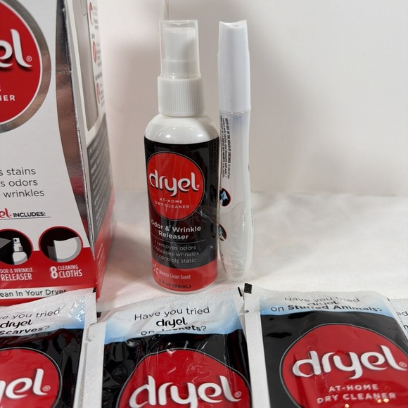 DRYEL At Home Dry Cleaner REFILL KIT 7 Cloths (Loads), Booster Spray Odor Releas - Picture 2 of 3